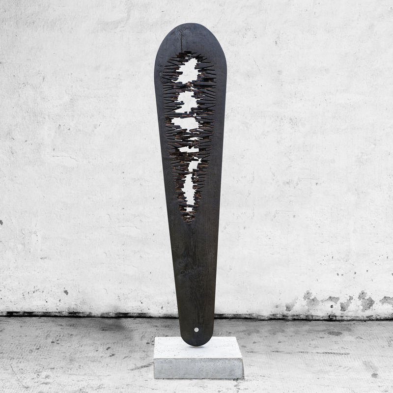 Moderne Holzskulptur Kunst
